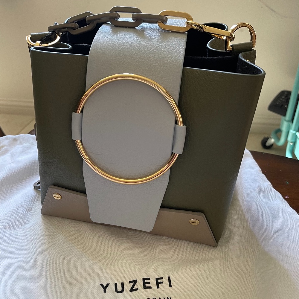 New Yuzefi bag, green/light blue,Del-az/ms